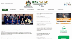 Desktop Screenshot of kznonline.gov.za